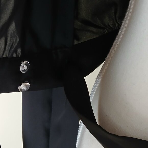 L'Academie Revolve The High Collar Wrap Blouse Size XS - Picture 7 of 9